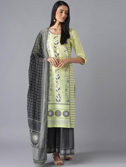 pink cotton kurta palazzo set - 18217561 - Very Small Image - 1