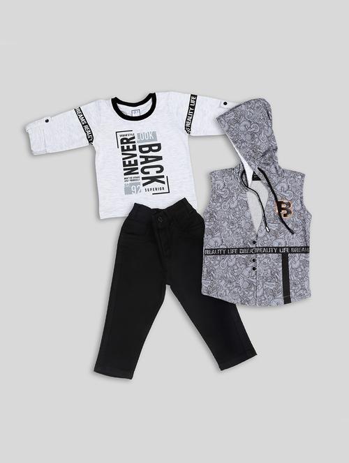 typography print t-shirt full length set with sweatshirt - 18217641 - Very Small Image - 1
