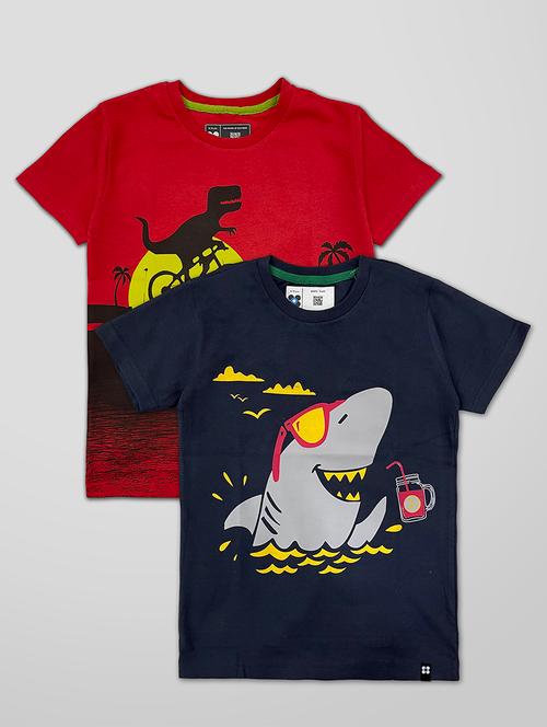 set of 2 printed t-shirts - 18217898 - Very Small Image - 1