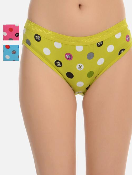 set of 3 printed bikini panty - 18217975 - Very Small Image - 1