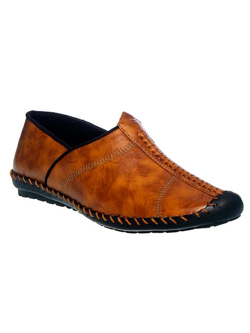 boys brown slip on solid loafer - 18218081 - Very Small Image - 1