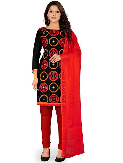 pink unstitched suit set - 18218239 - Very Small Image - 1