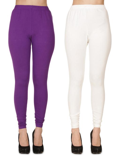 pack of 2 solid full length legging - 18218671 - Very Small Image - 1