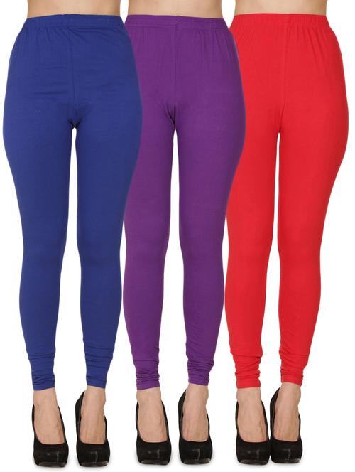 pack of 3 solid full length legging - 18218699 - Very Small Image - 1