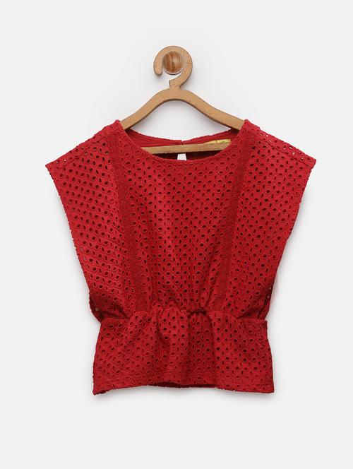 red solid regular top - 18218875 - Very Small Image - 1