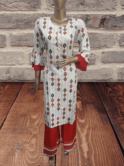 kurta palazzo set - 18218913 - Very Small Image - 1