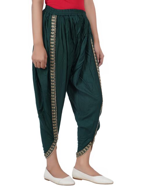 indo western dhoti for women - 18219147 - Very Small Image - 1
