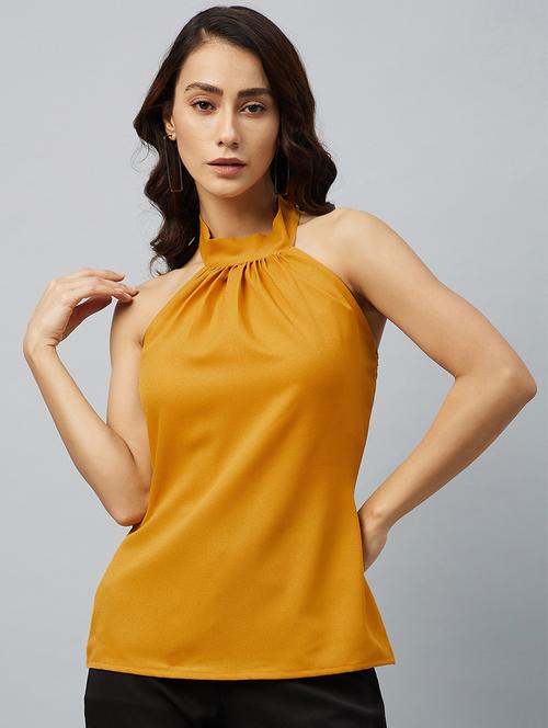 halter neck solid top - 18219508 - Very Small Image - 1