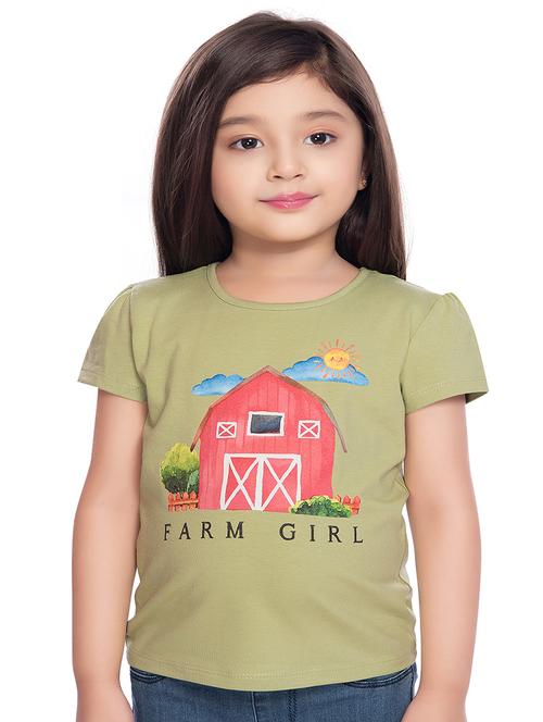 green printed regular tee - 18219552 - Very Small Image - 1