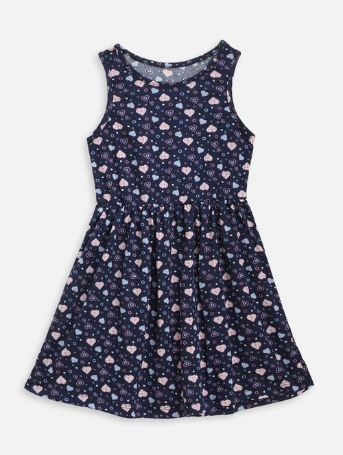 girls round neck sleeveless frock - 18219664 - Very Small Image - 1