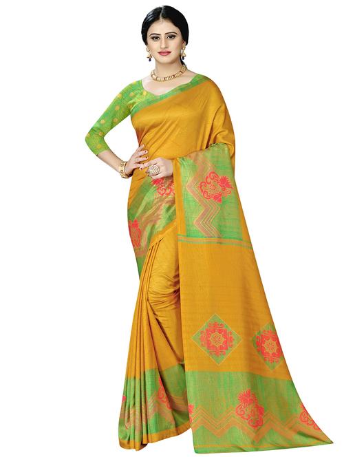 chevron printed saree with blouse - 18220870 - Very Small Image - 1