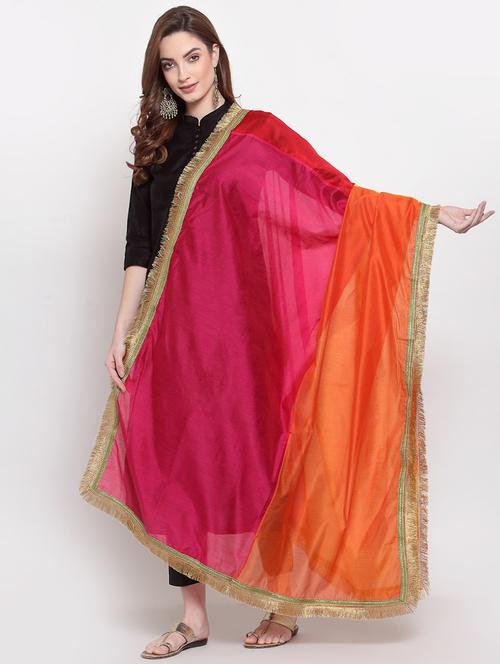 multi colored chanderi dupatta - 18220931 - Very Small Image - 1