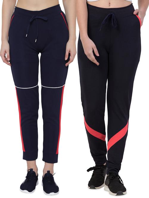 set of 2 mid rise track pant - 18221017 - Very Small Image - 1