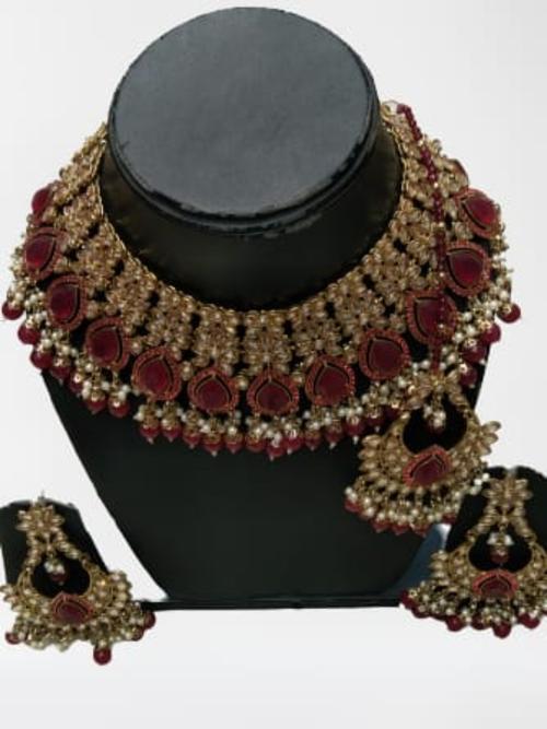 party wear necklace set - 18221448 - Very Small Image - 1