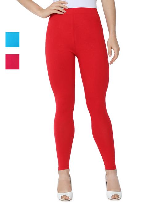 set of 3 solid leggings - 18222618 - Very Small Image - 1
