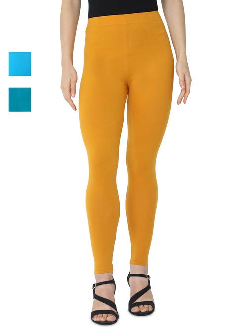 set of 3 solid leggings - 18222635 - Very Small Image - 1
