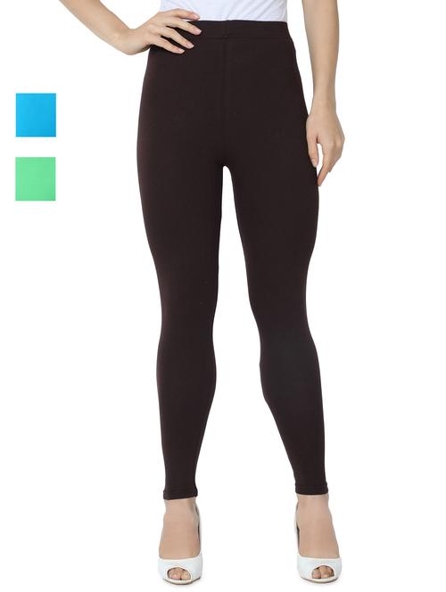 set of 3 solid leggings - 18222661 - Very Small Image - 1