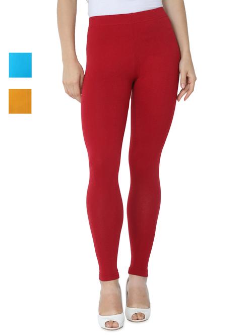 set of 3 solid leggings - 18222664 - Very Small Image - 1