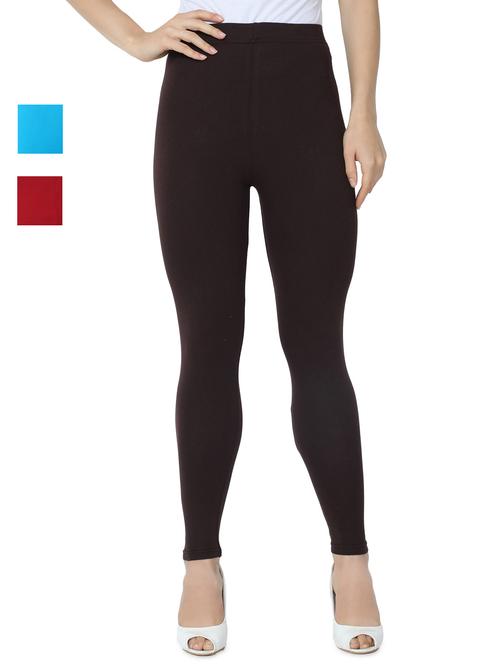 set of 3 solid leggings - 18222670 - Very Small Image - 1