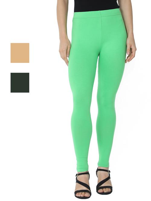 set of 3 solid leggings - 18222885 - Very Small Image - 1