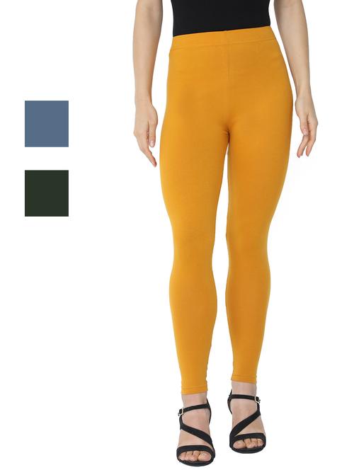 set of 3 solid leggings - 18222886 - Very Small Image - 1