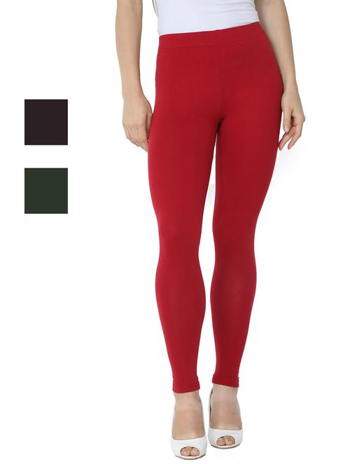 set of 3 solid leggings - 18222893 - Very Small Image - 1