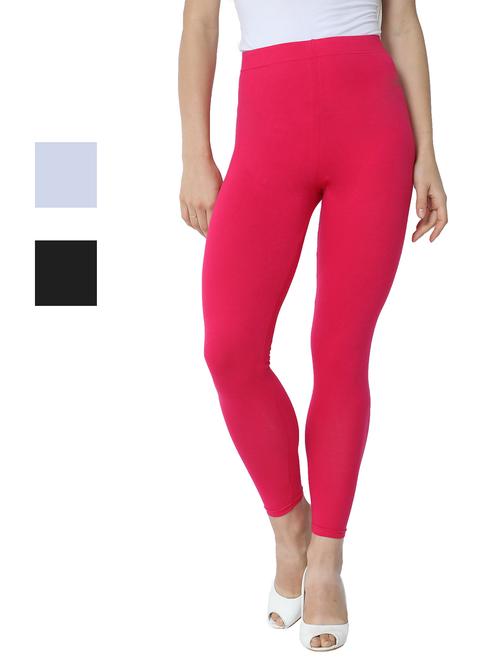 set of 3 solid leggings - 18222918 - Very Small Image - 1
