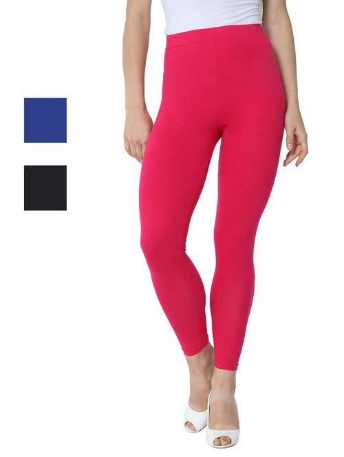set of 3 solid leggings - 18222921 - Very Small Image - 1