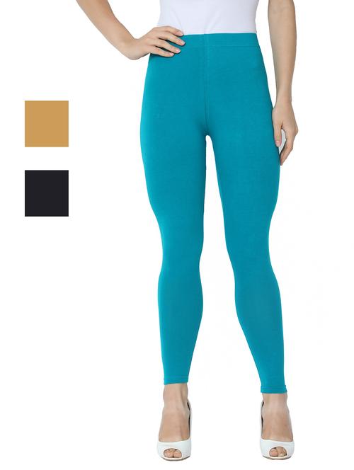 set of 3 solid leggings - 18222931 - Very Small Image - 1