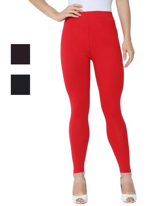 set of 3 solid leggings - 18222947 - Very Small Image - 1