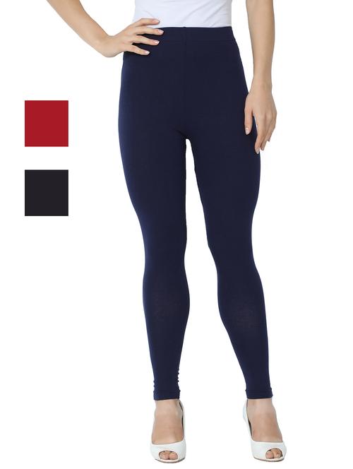 set of 3 solid leggings - 18222963 - Very Small Image - 1