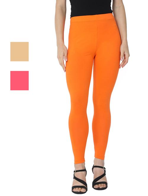 set of 3 solid leggings - 18222985 - Very Small Image - 1