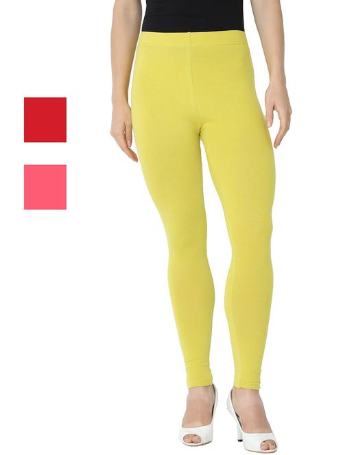 set of 3 solid leggings - 18222988 - Very Small Image - 1