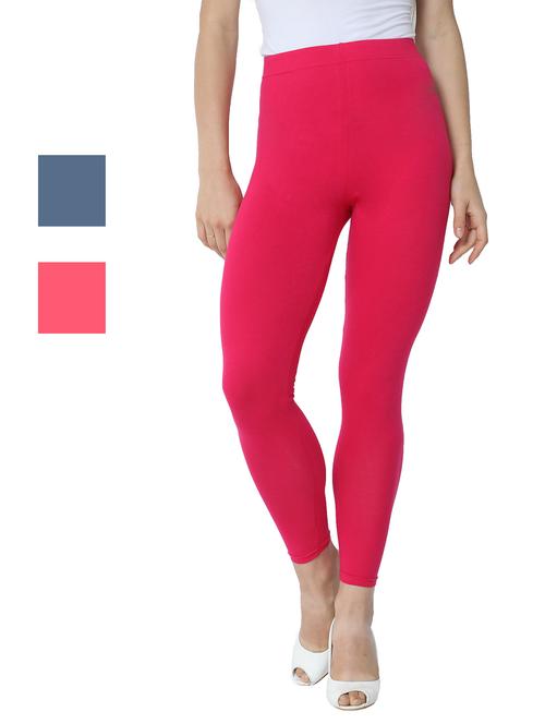 set of 3 solid leggings - 18223007 - Very Small Image - 1