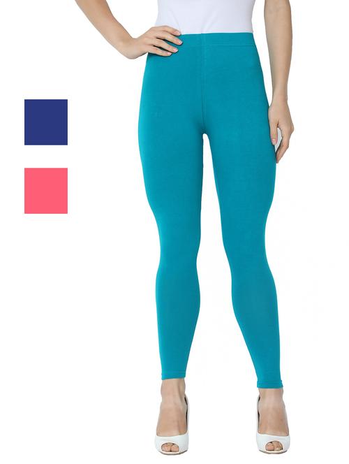 set of 3 solid leggings - 18223015 - Very Small Image - 1