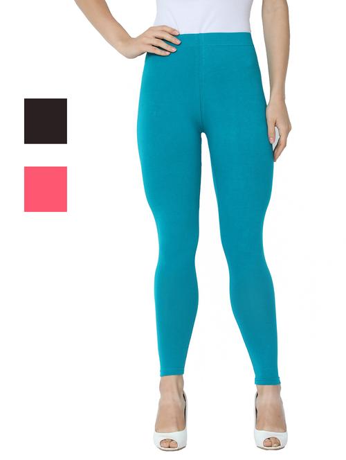 set of 3 solid leggings - 18223020 - Very Small Image - 1
