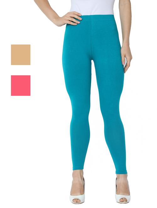 set of 3 solid leggings - 18223021 - Very Small Image - 1