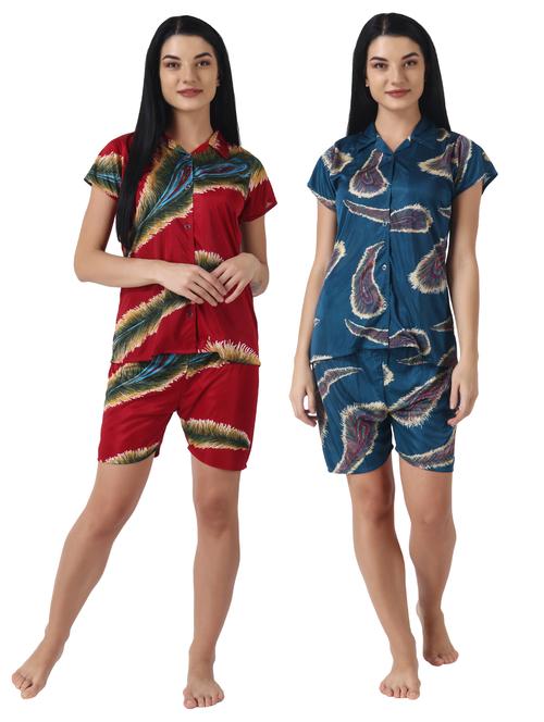set of 2 printed babydoll - 18223433 - Very Small Image - 1