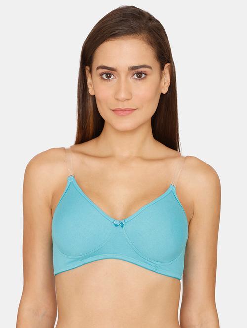 blue solid t-shirt bra - 18223746 - Very Small Image - 1