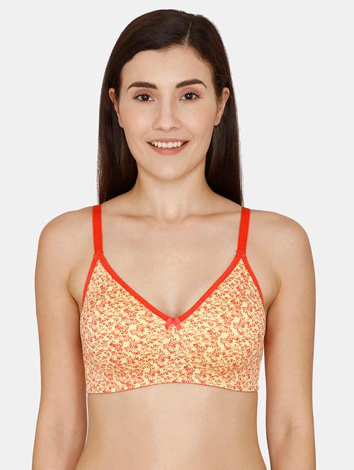yellow printed t-shirt bra - 18223754 - Very Small Image - 1