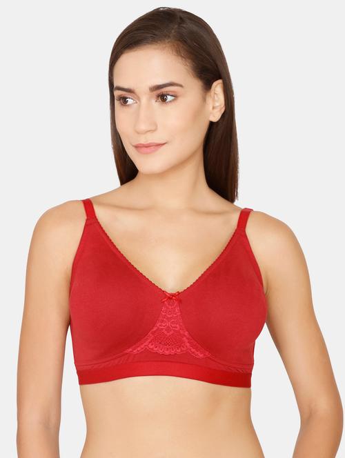 red solid minimizer bra - 18223812 - Very Small Image - 1