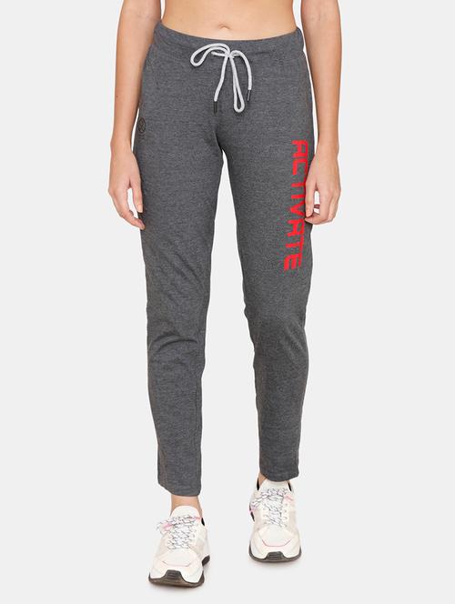 drawstring waist solid track pant - 18224470 - Very Small Image - 1