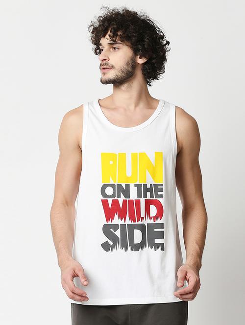 white chest-printed vest - 18224544 - Very Small Image - 1