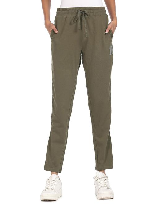 mid rise solid track pant - 18225746 - Very Small Image - 1