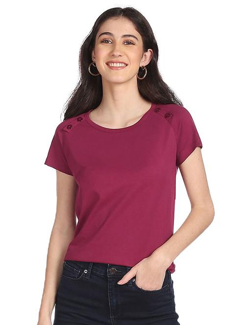 round neck solid tee - 18225765 - Very Small Image - 1