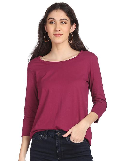 round neck solid tee - 18225777 - Very Small Image - 1