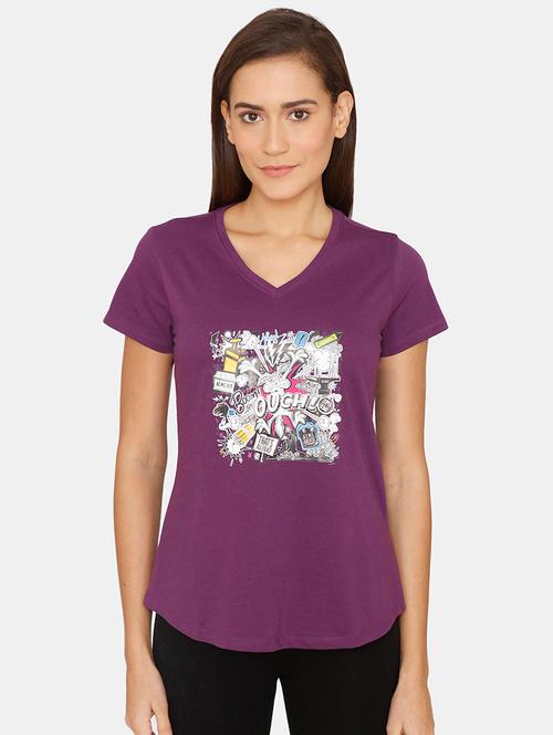 v-neck graphic tee - 18226127 - Very Small Image - 1