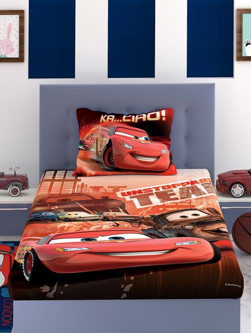 red cotton bedsheet - 18226204 - Very Small Image - 1