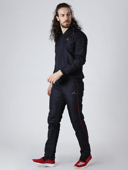 navy-blue solid track suit - 18227017 - Very Small Image - 1
