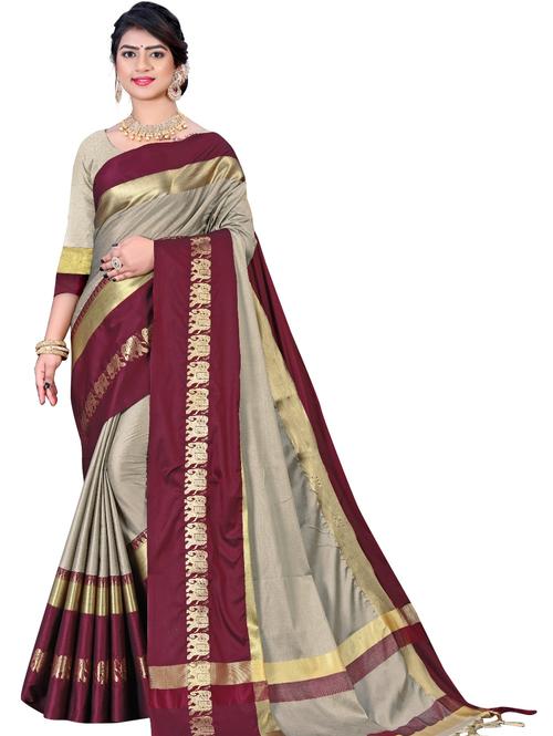 umanta women's pure silk fancy sarees with blouse piece - 18227088 - Very Small Image - 1